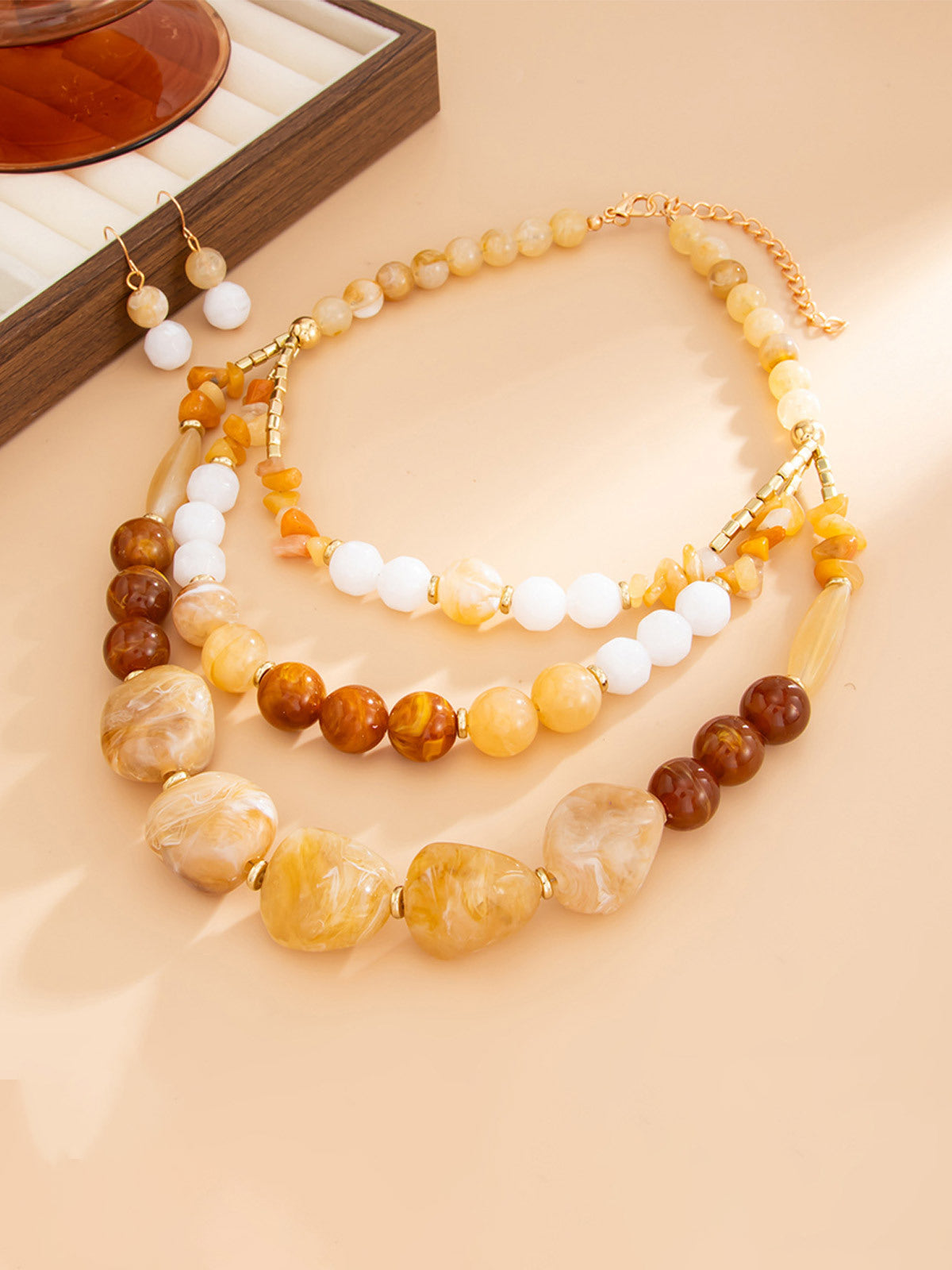 Set Collares Piedra Vintage