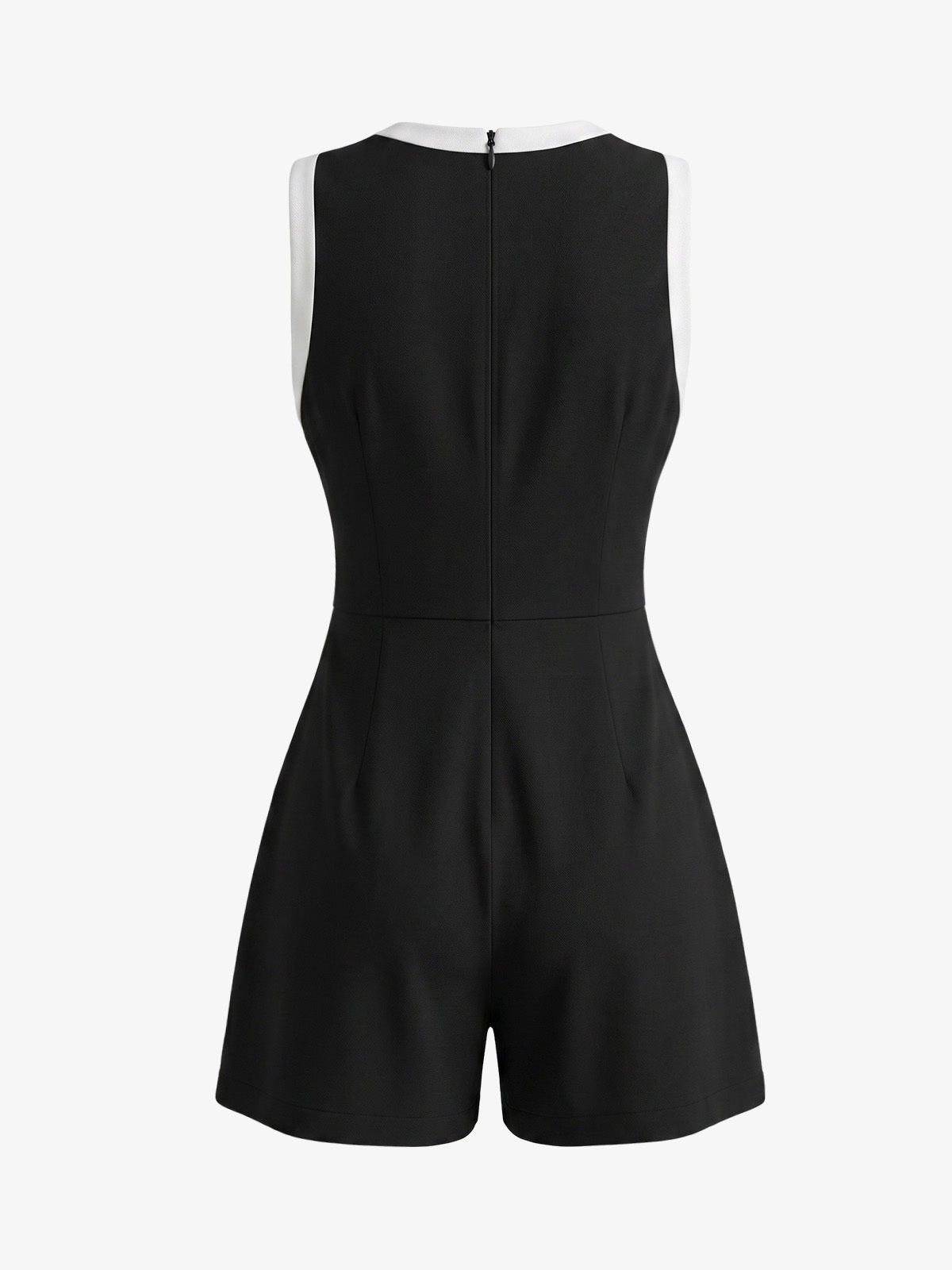 Vestido Mini de Punto con Ribete de Contraste