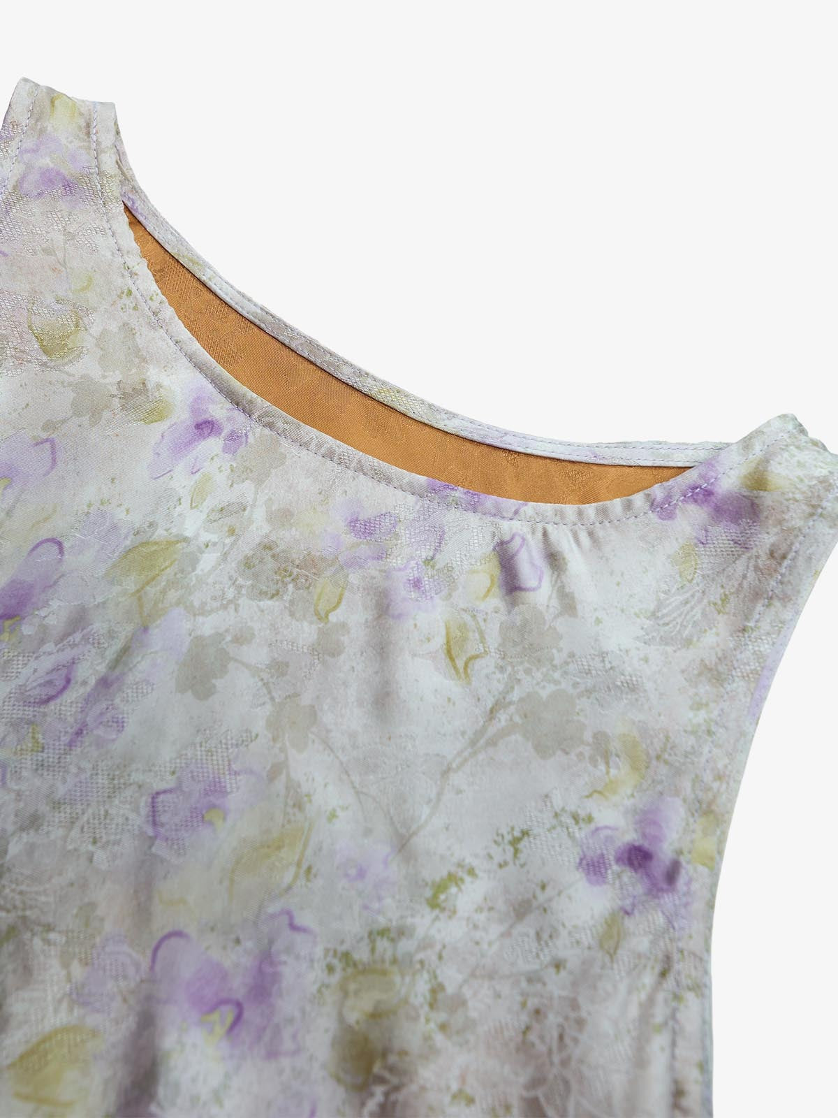 Vestido Maxi Floral en Satén Pastel