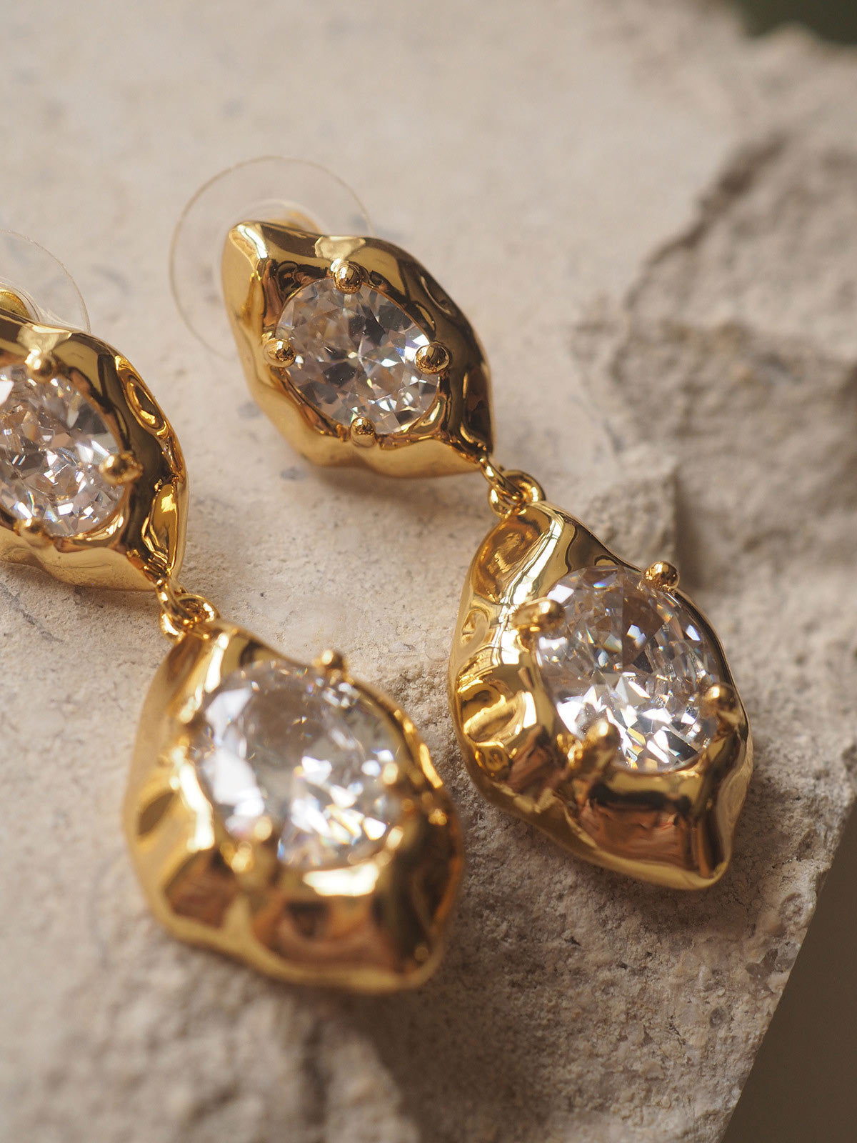 Pendientes Doble Circonita