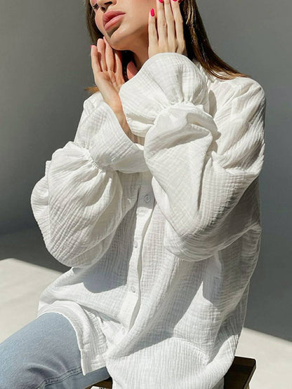 Camisa Blanca Lazo Frontal