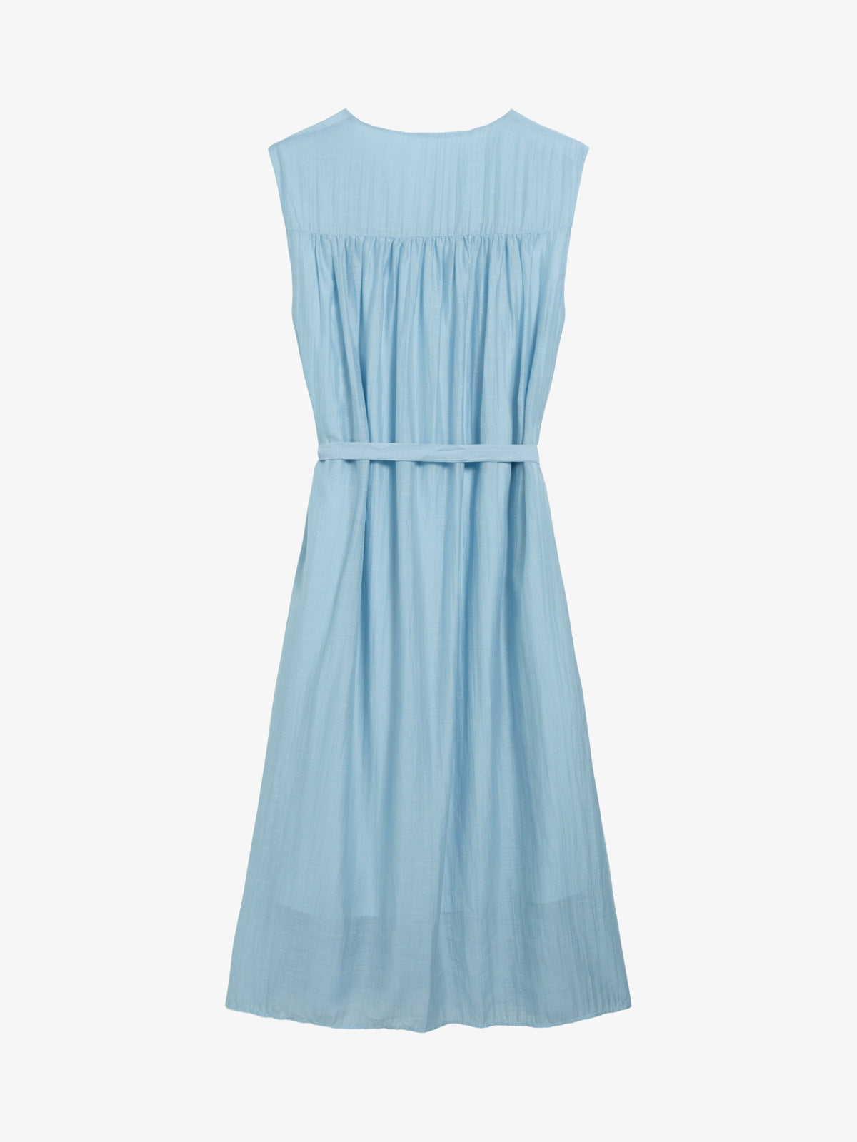 Vestido Midi Fruncido con Lazada