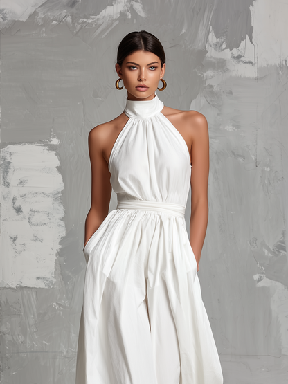 Mono Halter de Talle Alto y Pernera Ancha