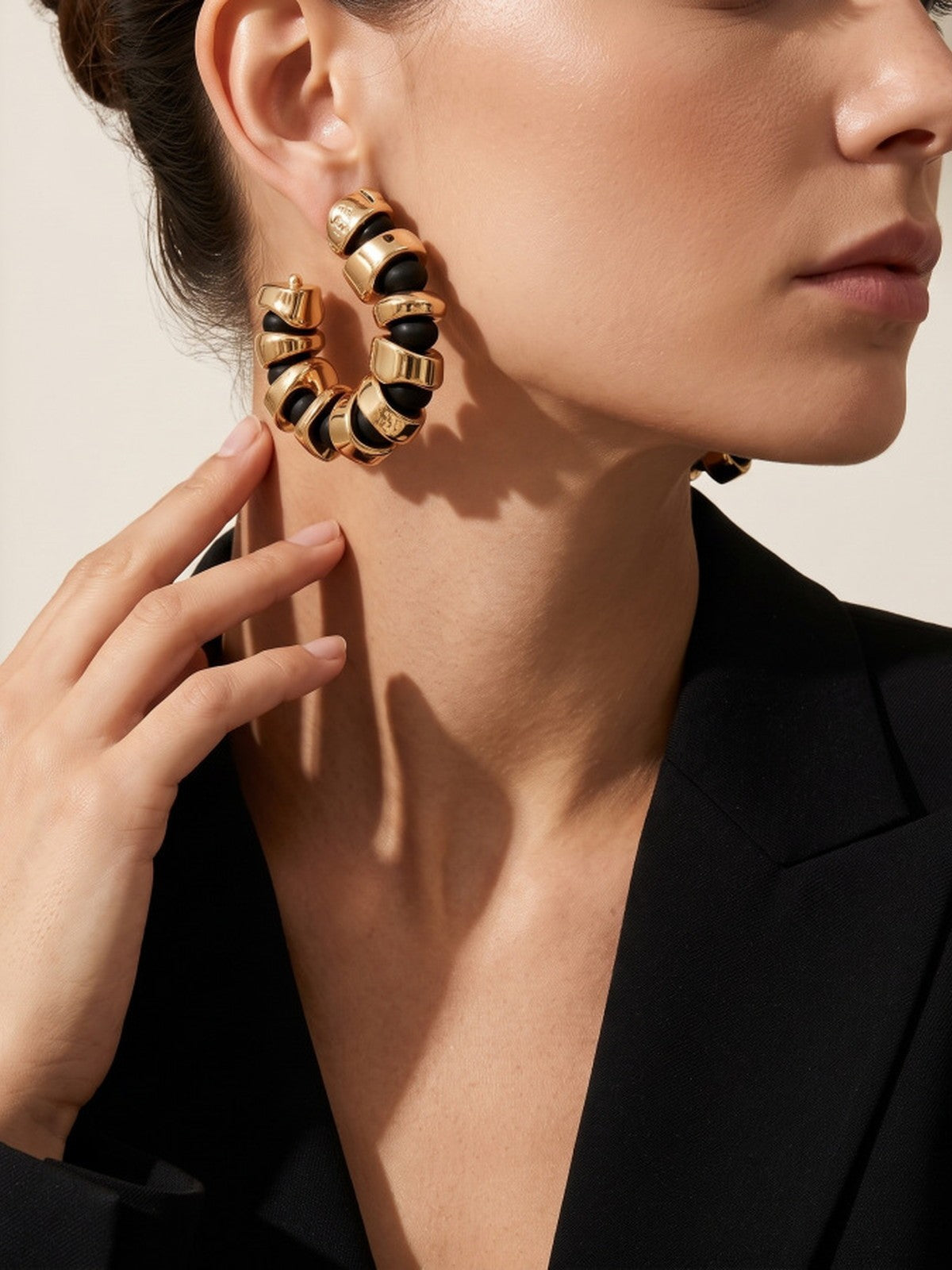 Pendientes Colgantes Vintage Bicolor