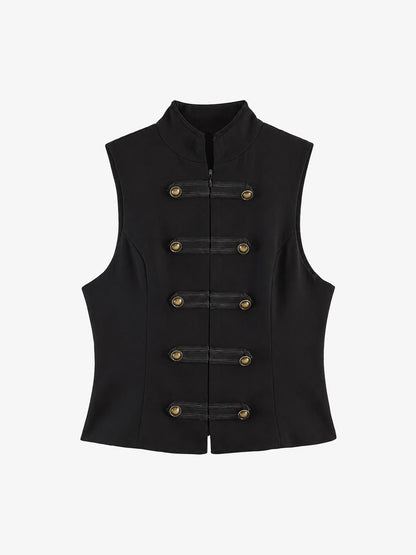 Chaleco Cuello Alto Estilo Napoleónico
