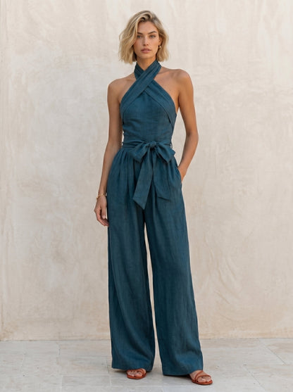 Mono Halter Cruzado con Lazada en la Cintura