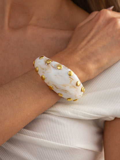 Brazalete Resina Turquesa