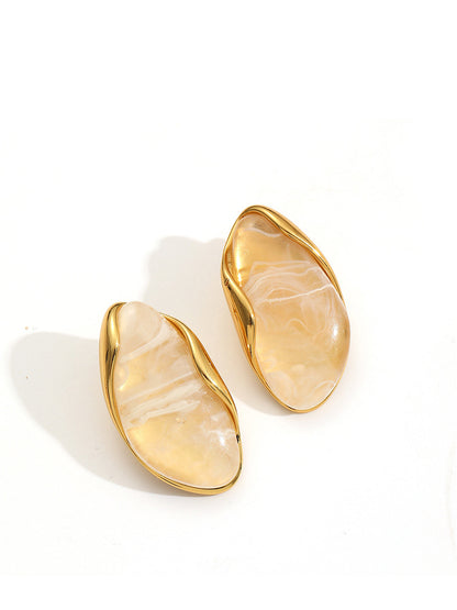 Pendientes Ovalados Resina
