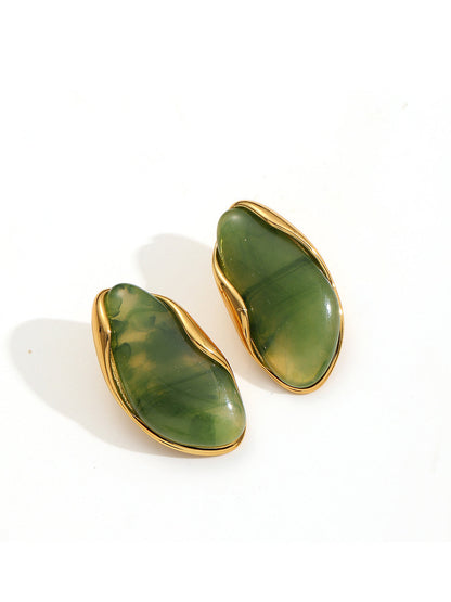 Pendientes Ovalados Resina