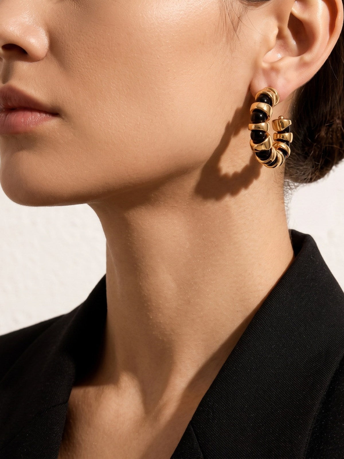 Pendientes Colgantes Vintage Bicolor