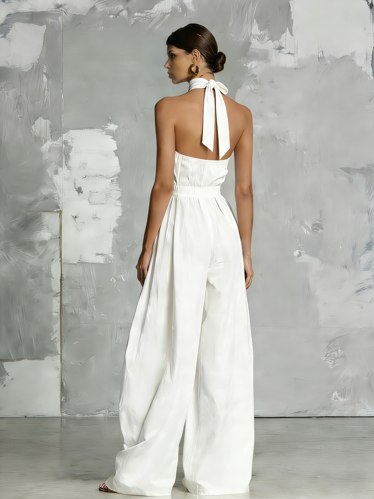 Mono Halter de Talle Alto y Pernera Ancha