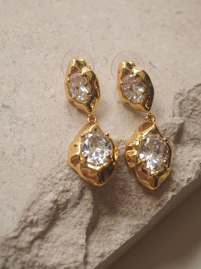 Pendientes Doble Circonita