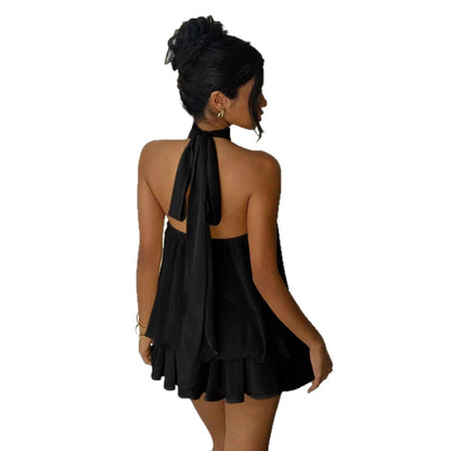 Vestido Mini Halter de Gasa