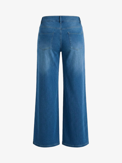 Jeans Anchos Cintura Cruzada
