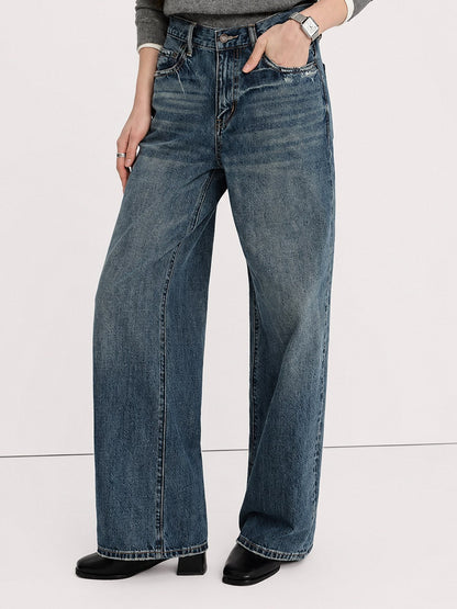 Jeans Anchos Lavado Vintage