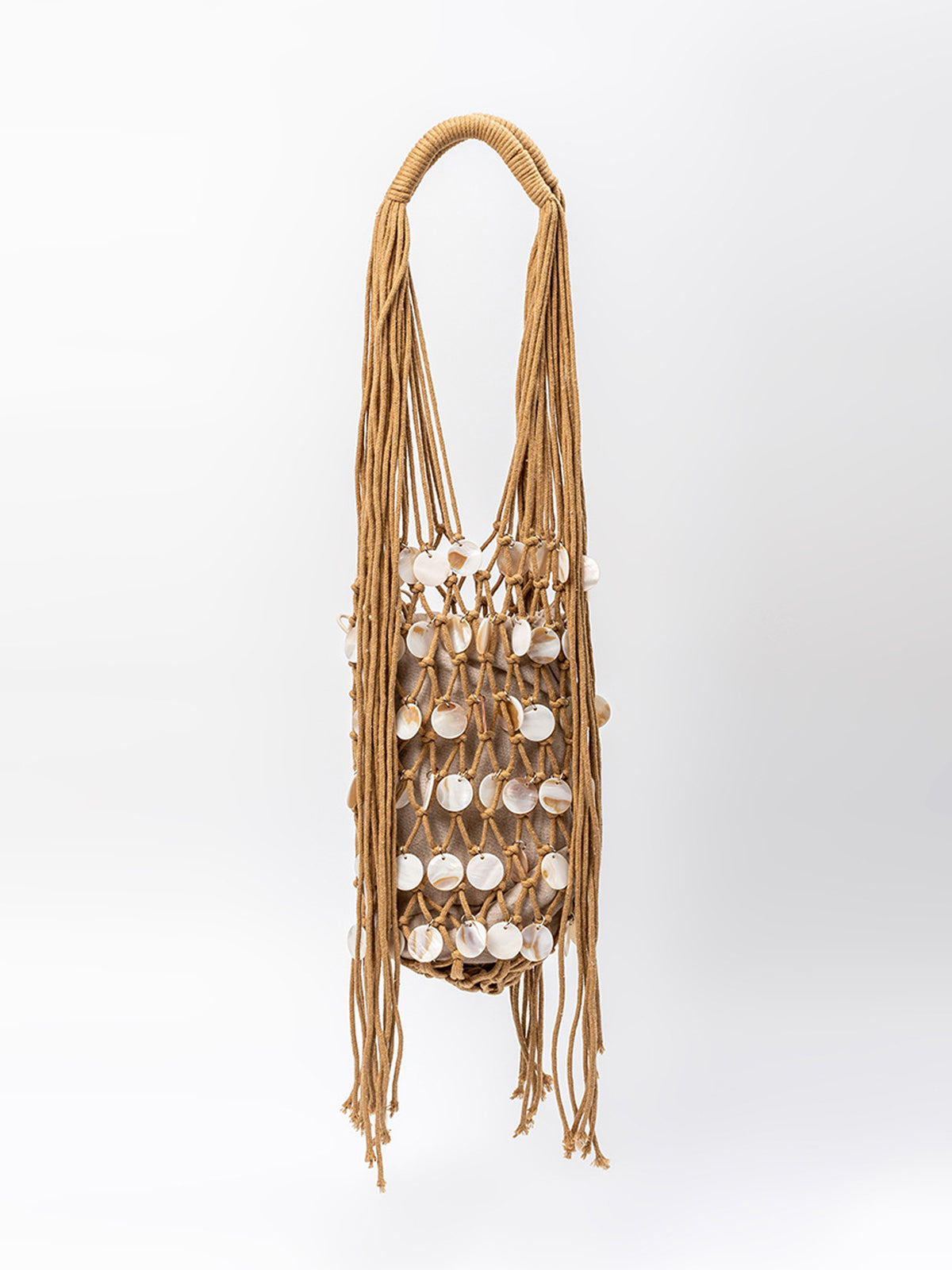 Tote Macramé con Conchas