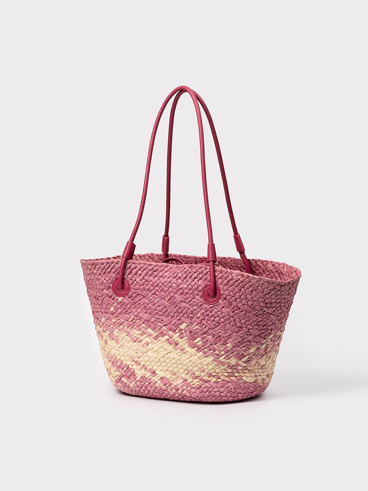 Tote Rafia Asas de Piel
