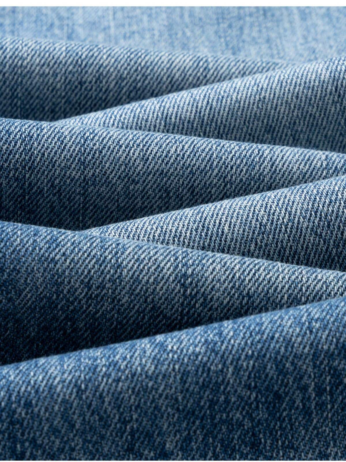 Jeans Rectos Cropped Tiro Alto