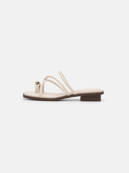 Sandalias de Tiras con Puntera Cuadrada