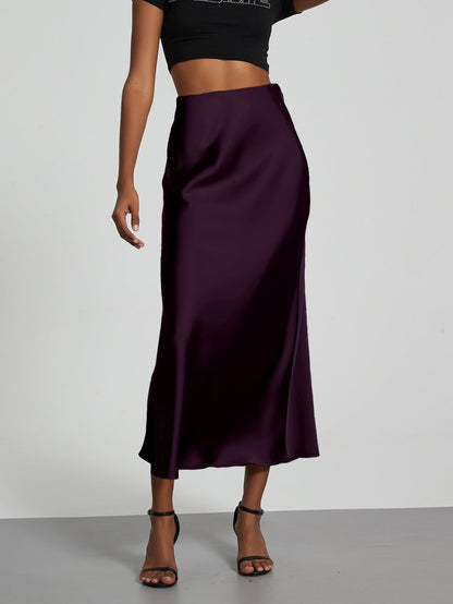 Falda Midi Satinada