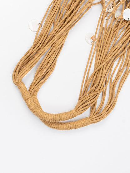 Tote Macramé con Conchas