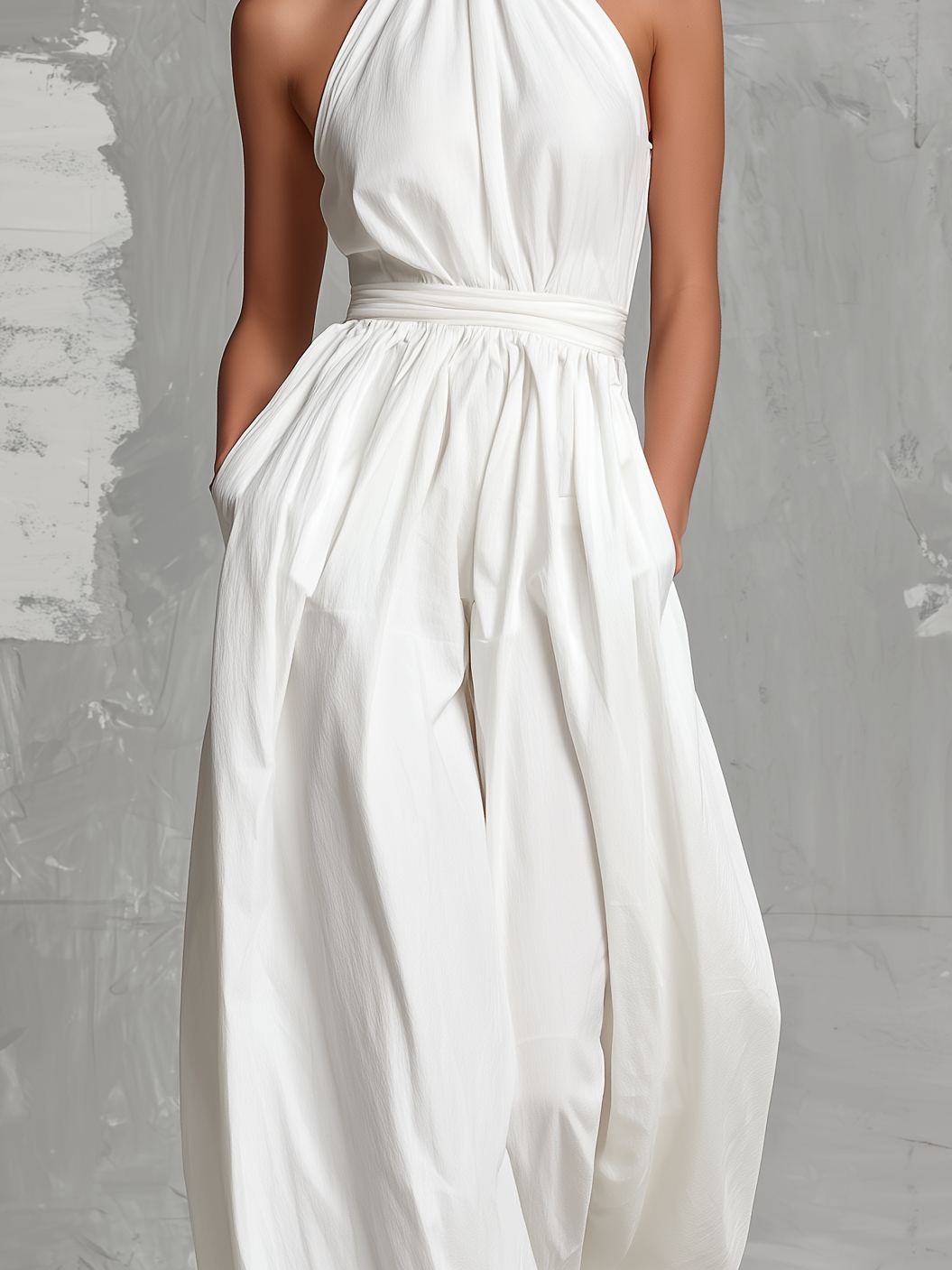 Mono Halter de Talle Alto y Pernera Ancha